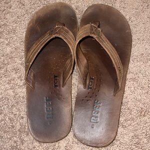 Reef Men's Tan Leather Sandals